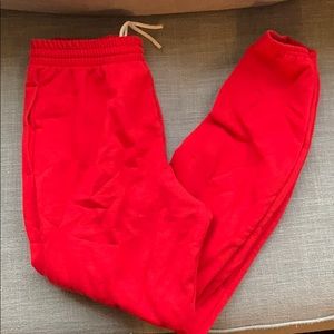 Men’s red sweats